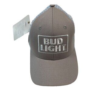 Bud Light Beer Saturday Down South Cap Hat Snapback Grey